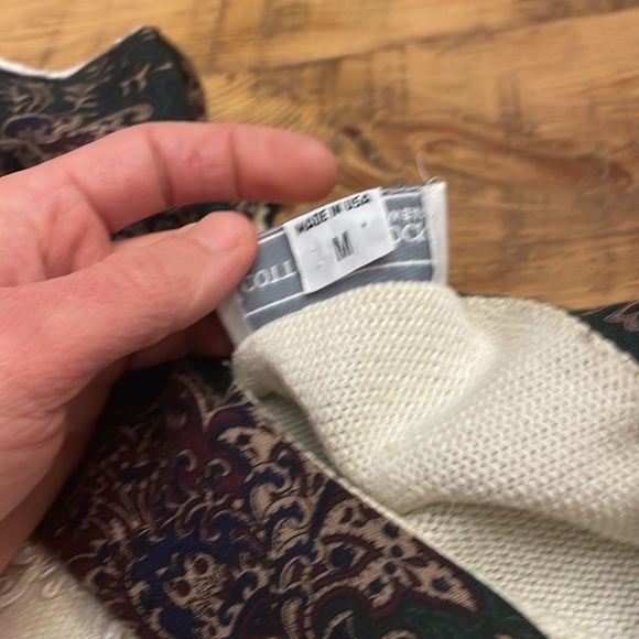 Scott McClintock vintage crewneck sweater with bib collar and lace detail - Picture 9 of 10